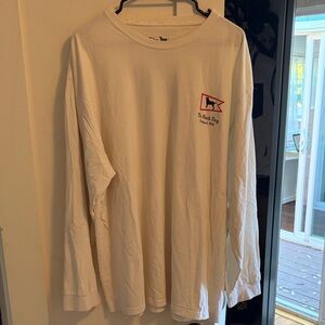 The Black Dog White Long-Sleeve Logo Tee - Men's - Rockport, MA